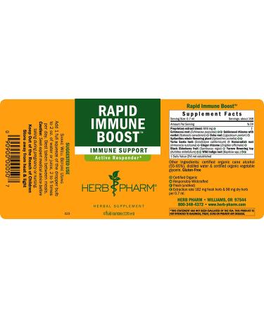 Herb Pharm Rapid Immune Boost Liquid Herbal Formula - Echinacea and Goldenseal - 4oz (Pack of 1) - Buy Online on GoSupps.com