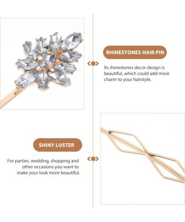 ifundom 16 Pairs rhinestone hair clip bobby pin Hairpin for Women rhinestone hairpins rhinestone barrette hair styling jewelry hair clamps barrettes round rhinestones bride zinc alloy - Buy Online on GoSupps.com