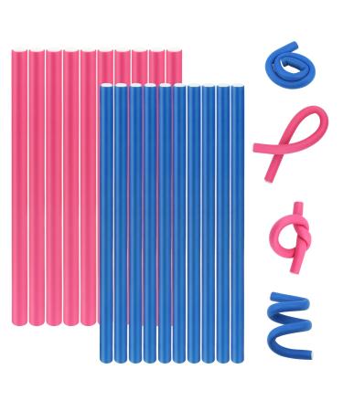 Locken wraps 20 pieces of papilotten curlers curl without heat curls flexible curling rod papilots big curls papilotten long hair big flexible papilots curling bars - Buy Online on GoSupps.com