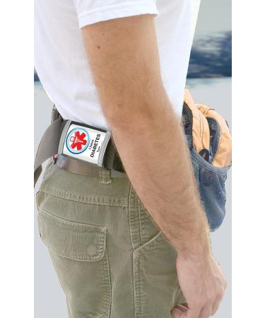 Diabetes Alert Seat Belt Cover | Medical ID for Type 1 & 2 Diabetics | Customize Meds Allergies & Emergency Info | Health History + PDF by MediPal - Buy Online on GoSupps.com