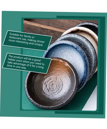 Zerodeko 5pcs Ceramic Saucer Dish Snack Bowl Dipping Bowls Appetizer Dish Sauce Plate Ceramic Plate Household - Buy Online on GoSupps.com