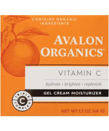 Avalon Organics Vitamin C Gel Cream Moisturizer 1.7 oz - Brightening & Hydrating - Buy Online on GoSupps.com