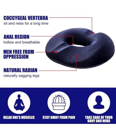 Bed Sore Cushions for Butt Donut Pillow for Bed Sores Premium Memory Foam Washable Tailbone Pillow for Office Car Wheelchair School Blue - Buy Online on GoSupps.com