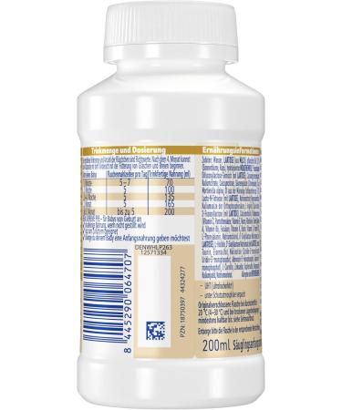 Nestl BEBA SUPREME PRE Infant Milk - Ready-to-Drink Bottles with Omega 3 (8 x 200ml) - International Shipping Available - Buy Online on GoSupps.com