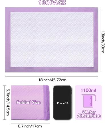 Disposable Baby Changing Pads - Ultra Soft Waterproof 13 x 18 100 Pack - Best for Travel & Home Use - Buy Online on GoSupps.com