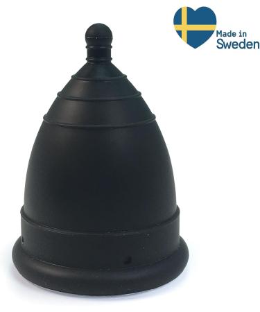 MonthlyCup Black Pearl Menstrual Cup (Normal) Made in Sweden | Eco-Friendly & Comfortable for Everyday Use - Buy Online on GoSupps.com