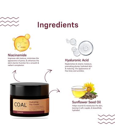 Hydrating Day Cream for All Skin Types - Sunflower Seed Oil Niacinamide & Cocoa Butter | Moisturizes & Improves Skin Elasticity | 30g - Buy Online on GoSupps.com