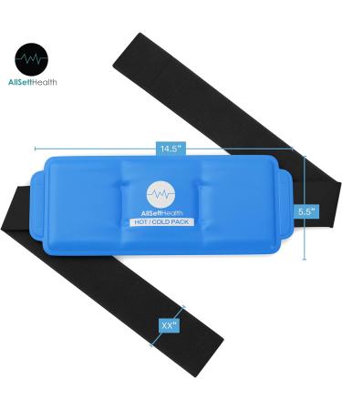 2 Pack Ice Packs for Injuries - Hot Cold Gel Pad for Pain Relief & Injury Recovery - Buy Online on GoSupps.com