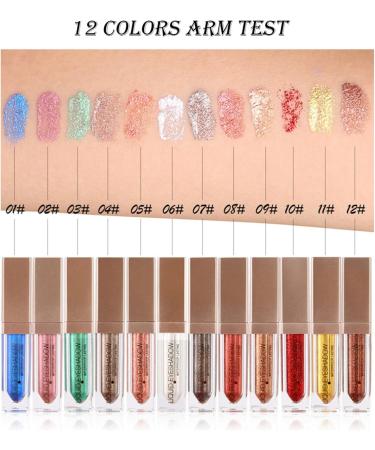 Glitter Liquid Eyeshadow Sparkling Diamond Pearly Shimmery Eye Liner Liquid Eye Shadow Water Proof Lasting High Gloss Metallic Eye Makeup 5.5 ml (G One Size) 5.5 ml (Pack of 1) G - Buy Online on GoSupps.com