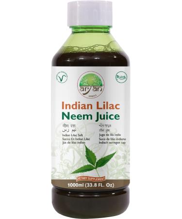 Aryan Herbals Indian Lilac Juice or Neem Juice No Added Sugar & Artificial Colors Natural Juice Tastes Bitter But Good For Health- 1000 ml
