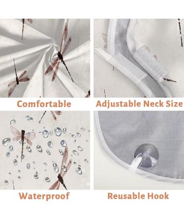 Dragonflies Beard Bib Apron | Waterproof Hair Catcher for Men | Non-Stick Grooming Cape with Suction Cups | Ideal Gift for Shaving and Trimming - Buy Online on GoSupps.com
