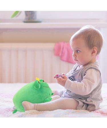 JUNERAIN Super Soft Frog Plush Stuffed Animal 30cm Emerald Green - Adorable Hugging Pillow Toy for Kids, Toddlers, Girls, Boys - Cuddly Frog Decoration - Buy Online on GoSupps.com