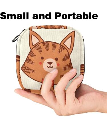 Eco-Friendly Hand-Drawn Women's Binding Bags | Zippered Menstrual Cup & Period Essentials - Multi-Colored - Buy Online on GoSupps.com