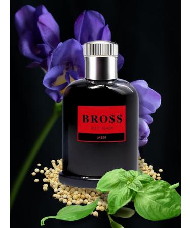 BRO$$ JUST BLACK MEN EAU DE PARFUM 3.4 FL. Oz. Aromatic fragrance for men. - Buy Online on GoSupps.com