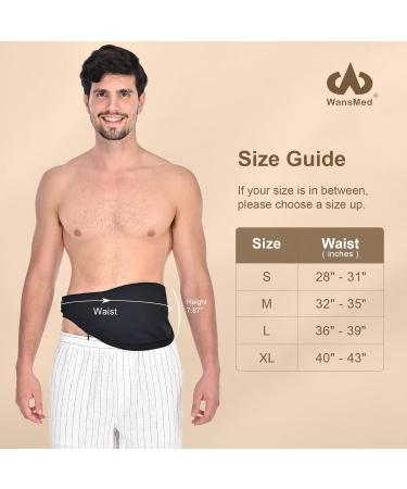 Ostomy Bag Covers for Men & Women - Stylish Black Ostomy Belt for Sports & Daily Use | Fits All Colostomy Bags (S) Small - Buy Online on GoSupps.com