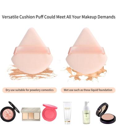 16 Pcs Triangle Powder Puffs Face Makeup Puffs Soft Cosmetic Foundation Powder Sponge Cushion Puffs for Loose Powder Wet Dry Makeup Puffs Sponges Pads - 4 Colors - Buy Online on GoSupps.com