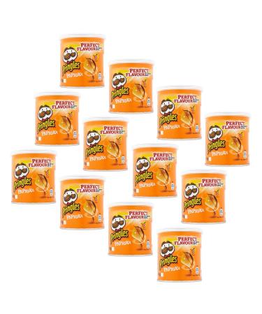 Pringles Pringles | Savory Paprika Snack | Paprika Salted Chips Flavor Jar - 12 x 40 Gr