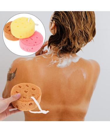 VOSAREA 3 Pcs Bath Sponge Set - Loofah Body Scrubber & Shower Pouf for Women Men & Kids - Ideal Cleaning Tool for a Refreshing Bath Experience - Buy Online on GoSupps.com