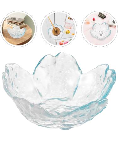 Baluue Glass Nail Soaking Bowl Flower Finger Bowl Nail Gel Polish Remover Bowl Manicure Soaker Bowl for Fingernail Toenail Caring Soak Off - Buy Online on GoSupps.com
