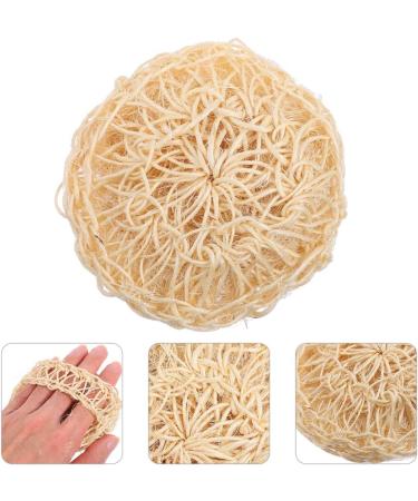 Beavorty Handwoven Sisal Loofah Set - Exfoliating Face Scrubber & Bath Shower Pouf - 3pcs Natural Loofah Sponges 13x13cm - Buy Online on GoSupps.com