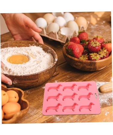 Milisten 2pcs Puppy Candy Molds De Silicona para Gelatinas Molde De Silicona para Resina Silicone Chocolate Mold Silicone Candy Mold Chocolate Molds Silica Gel Baking Supplies Cookie Pink 23X16CM - Buy Online on GoSupps.com