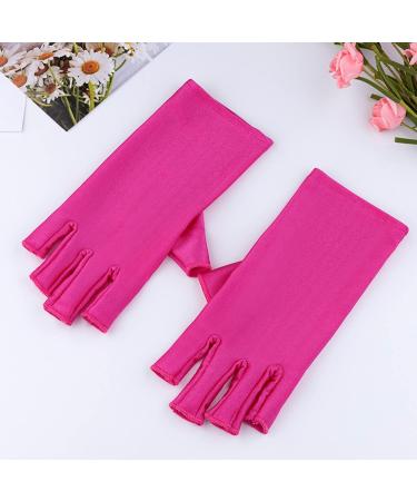 Uv Protection Gloves For Gel Nail Lam Fingerless Gloves Nail Art Skin Nail Care Anti Uv Sun Glove Protect Hands From Uv Harm Sunburn Home Outdoor Use Pink - Buy Online on GoSupps.com