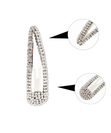 Luxshiny Rhinestone Snap Hair Clips - 2 Pack Glitter BB Hair Accessories for Sparkling Style - Buy Online on GoSupps.com