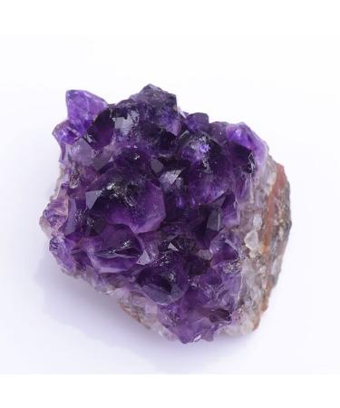 1pc Natural Amethyst Crystal Cluster Quartz Raw Purple Stone Ornaments Feng Shui Ore Home Decoration Household Natural Stones and Minerals (Color : Amethyst Cluster 1pc Size : 120-180g) 120-180g Amethyst Cluster 1pc