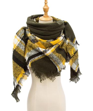 Women's Warm Black Cotton Triangle Scarf with Buttons - Versatile Winter and Seasonal Fashion Accessory - Buy Online on GoSupps.com