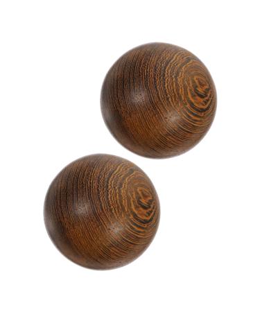 Lurrose 1 pair of health ball handball. Purchased leisure balls finger exercise Fitnessball gymnastics ball gifts massage ball massage balls for the hands hand exercise balls vintage wooden ball
