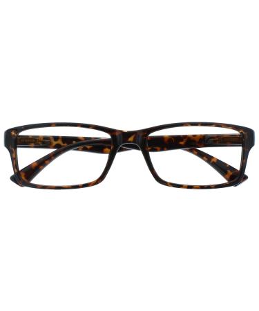 Brown Tortoiseshell Nearsighted Distance Glasses For Myopia Designer Style Men Women M92-2 -2.50 - Buy Online on GoSupps.com