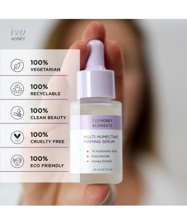 Hey Honey Multi Humectant Firming Serum: 1% Hyaluronic Acid Urea Lactic Acid & Honey Complex for Deep Hydration Plumping & Skin Barrier Support | 20 mL / 0.68 fl oz - Buy Online on GoSupps.com