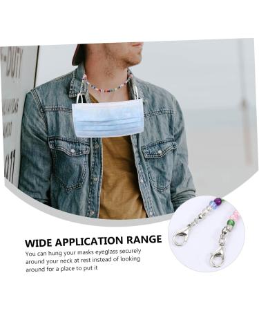 Shop Healeeved 2 PC Glasses Mask Chain - Adjustable Lanyard for Glasses & ID Cards | Comfortable Facial Cover & Pearl Washcloths - Buy Online on GoSupps.com