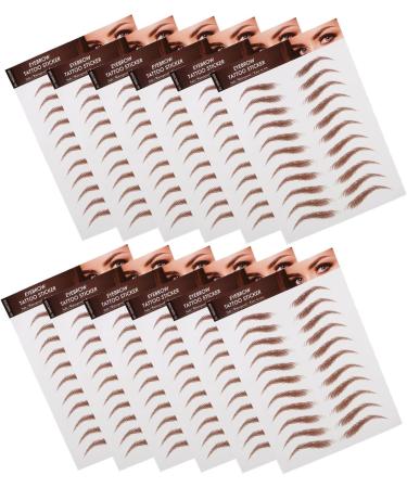 FOMIYES 24 Sheets Peel and Stick Eyebrows Grooming Shaping Eyebrow Make up Eyebrow Paper 21.00X14.70X0.10CMx2pcs Brownx2pcs - Buy Online on GoSupps.com