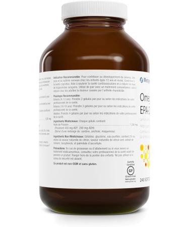 Metagenics OmegaGenics EPA-DHA 720mg - Daily Omega 3 Fish Oil Supplement to Support Cardiovascular Musculoskeletal and Immune System Health - 240 Softgels - Buy Online on GoSupps.com