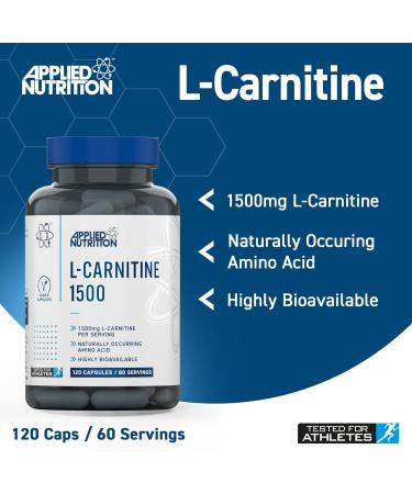 Applied Nutrition LCarnitine 1500mg 120 caps - Buy Online on GoSupps.com