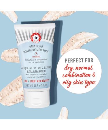 First Aid Beauty Ultra Repair Instant Oatmeal Mask - Hydrating 2 oz. Soothing Mask - Buy Online on GoSupps.com