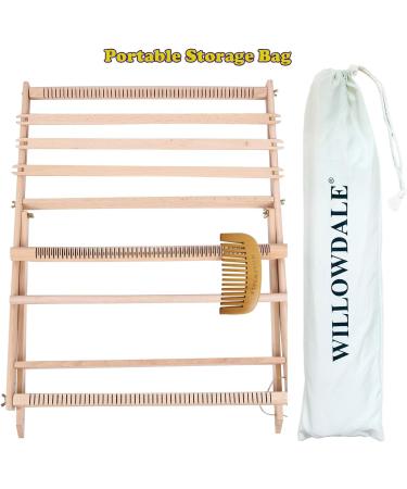Willowdale 25.2x19.3 Multi-Craft Weaving Loom with Stand - Extra-Large Frame for Arts & Crafts | Develops Creativity - Beginner Weaving Frame Loom - Buy Online on GoSupps.com