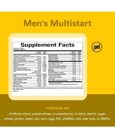 Natural Factors dr. Murray multistart Men's 120 tabs (Multi-Pack) 120 Count (Pack of 1) - Buy Online on GoSupps.com
