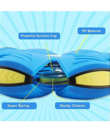 WACURRENTHYD New UFO Pet Flying Saucer Ball Portable Flying Toys Creative Fly Saucer Stomp Magic Balls Magic Frisbee Dog Toy Ball Fun Puppy Interactive Flying Flat Throw Disc Balls Toy (Pink) - Buy Online on GoSupps.com