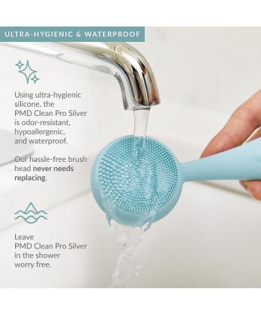 PMD Clean Pro Silver: Smart Facial Cleansing Device with Silver ActiveWarmth & Anti-Aging Massager - Buy Online on GoSupps.com