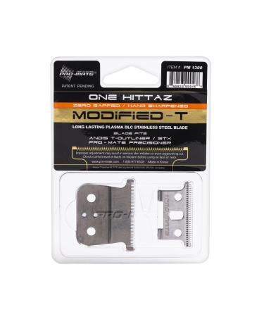 Andis T-Outliner & GTX Replacement One Hittaz Zero Gap Modified T Blades (Extra Thin & Sharp) By Pro-Mate