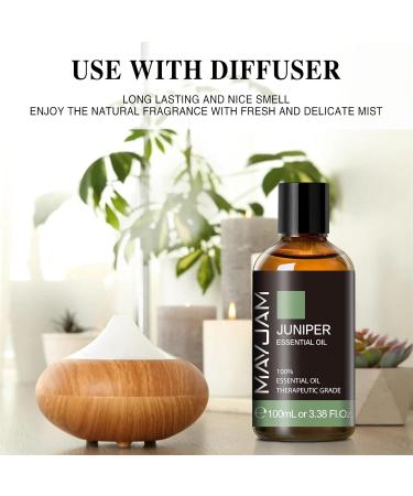 MAYJAM Juniper Essential Oil 100ML - Pure Juniper Oil for Diffuser Humidifier DIY Home & Wardrobes - Aromatherapy & Wellness - Buy Online on GoSupps.com