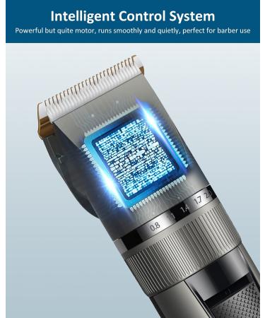 Hair Clippers, Qhou Electric Hair Cutting Kit Pro,Mens Clippers for Hair Cutting Quite LED Display Cordless Rechargeable Hair Trimmer Set Professional Barbers Grooming Kit with Hairdressing Cape(Gray) Gray2 - Buy Online on GoSupps.com