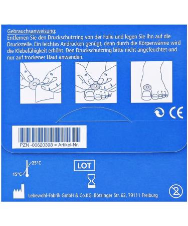 LEBEWOHL Pressure Protection Rings - Pack of 8 for Enhanced Comfort | International Shipping Available - Buy Online on GoSupps.com