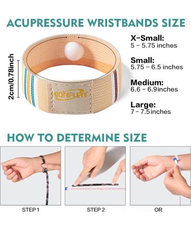 Nausea Relief Motion Sickness Bands | Anti-Nausea Wristbands for Adults & Kids | Morning Sickness Relief Bracelets (Medium M-Yellow) - Perfect for Travel & Pregnancy - Buy Online on GoSupps.com
