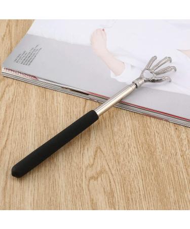 Greatangle Compact Telescopic Claw Massager - Adjustable Stainless Steel Back Scratcher (22-58cm) - Portable Massage Hand Claw in Black - Buy Online on GoSupps.com