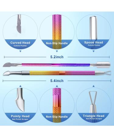 Gel Nail Polish Remover with Nail Buffer & Nail Cuticle Pusher in 2-5mins Professional Gel Nail Polish Remover Set for Nails - Buy Online on GoSupps.com