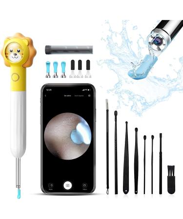 EarCam Ear Wax Removal Kit for Kids  Ear Cleaner with Camera and Light Earwax Removal Tool Camera with 6 Pcs Ear Set  Kids Ear Cleaning Kit  Ear Cleaner Kids Otoscope  works w iOS iPad & Android
