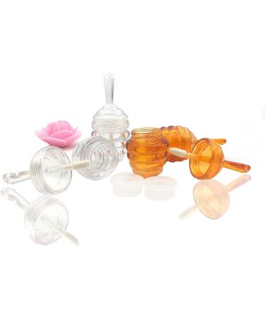 25 Pcs Empty Honey Comb Lip Gloss Tubes - Refillable Plastic Containers for DIY Cosmetics - Includes 2 Funnels - Perfect for Women & Girls - Buy Online on GoSupps.com